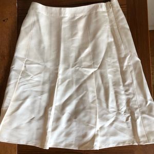 Cream color silk skirt